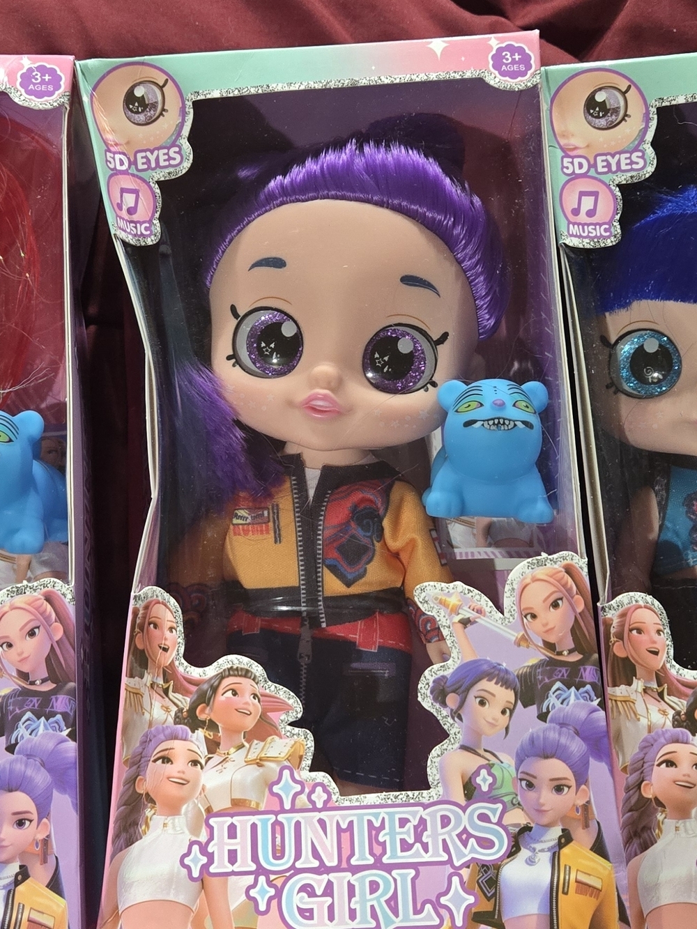 Huntrix Kpop 5d Eye Dolls Set Of 3